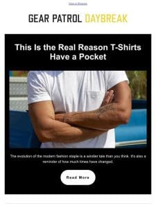 This Is the Real Reason T-Shirts Have a Pocket