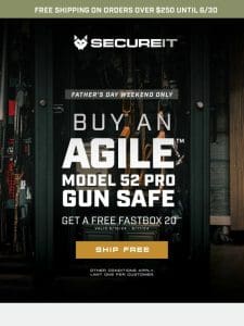 This Weekend: Free Fast Box 20 with Agile 52 Pro