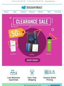 Tight Budget? Save Up to 50% on Clearance