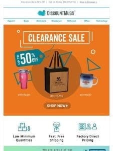 Tight Budget? Save Up to 50% on Clearance