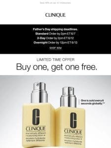 Time is running out! Buy one， GET ONE FREE