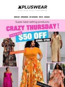 Time’s Running Out! $50 OFF on Crazy Thursday Outfit