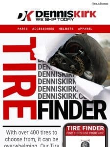 Tire Shopping Made Easy With Our Tire Finder!