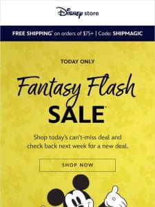 Today’s Fantasy Flash Sale is live