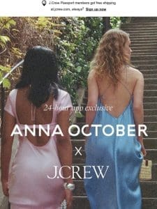 Tomorrow: Anna October X J.Crew