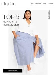 Top 5 Picnic ‘Fits + 40% Off* Sitewide