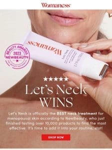 Transform your neck with this award-winning cult-fave ?