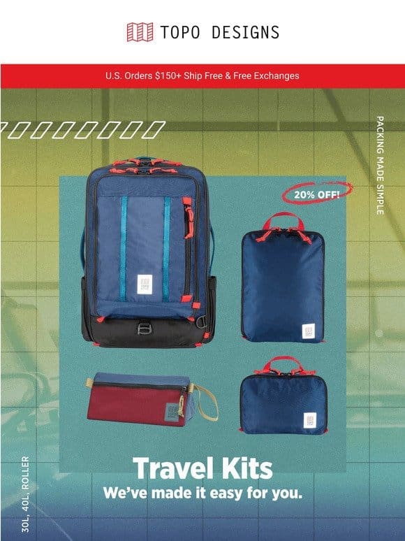 Travel Kits: 20% Off ?