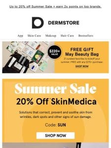 Treat yourself with 20% off SkinMedica during The Summer Sale
