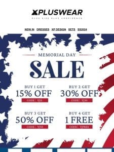 UP TO 50% OFF?The memorial DAY Sale is ready!