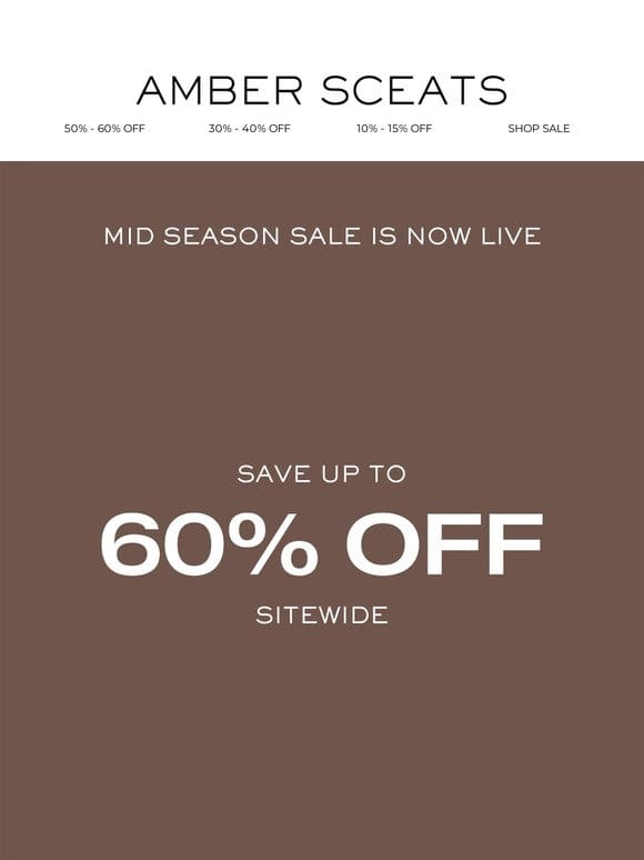 UP TO 60% OFF SITEWIDE