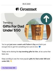 Under $50 and just for Dad