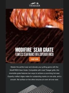 Unlock Superior Sear Marks with the ModiFIRE® Sear Grate