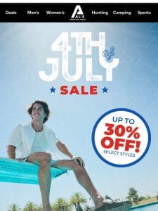 Up To 30% Off | 4th of July Sale