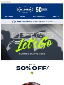 Up To 50% Off During The Summer Sale!
