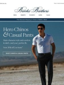 Up to 30% off: heroic chinos & casual pants perfect for Dad