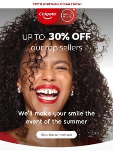 Up to 30% off teeth whitening starting now✨