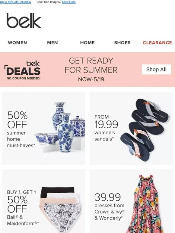 Up to 40% off fashion， home & more ? for a shopping spree