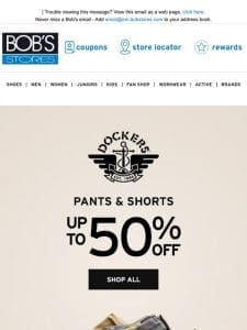 Up to 50% OFF Dockers