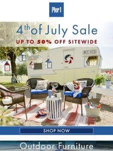 Up to 50% Off Sitewide! 4th of July Sale