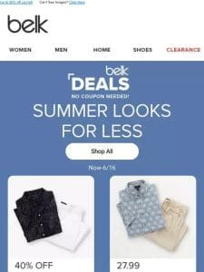 Up to 50% off women’s fashion & more