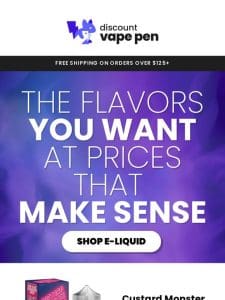 Up to 65% Off E-Liquids