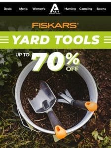 Up to 70% off Yard Tools from Fiskars