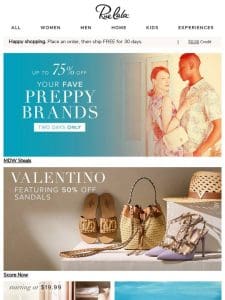 Up to 75% Off Preppy Brands (!) Limited Time Only