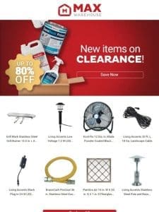 Up to 80% OFF CLEARANCE