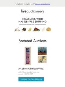 Upcoming Treasures with Hassle-Free Shipping
