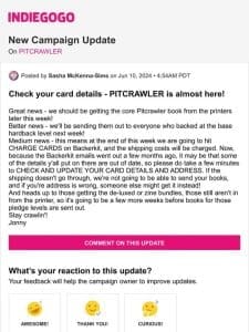 Update #16 from PITCRAWLER
