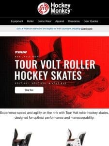 ? Upgrade Your Skates with Tour Volt Roller Hockey Skates! ??