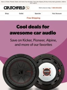 Upgrade your ride with these cool car audio deals.