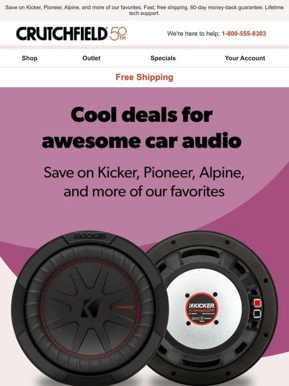 Upgrade your ride with these cool car audio deals.