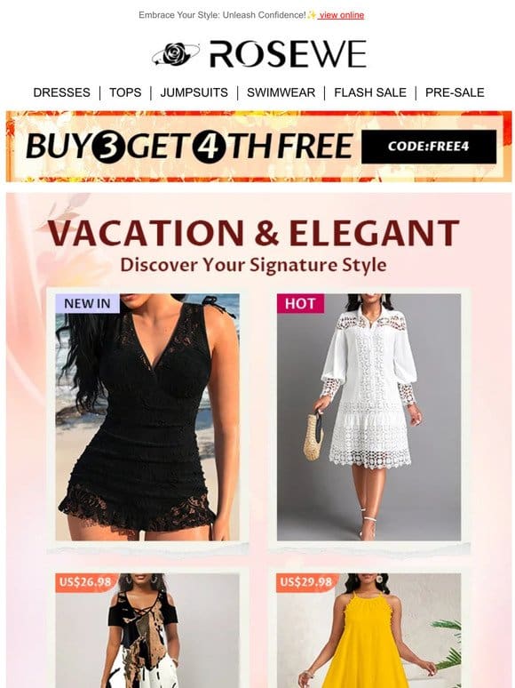 Vacation & Elegant STYLES: NEW TREND!