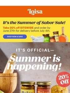 Vamos! Save 20% Sitewide for Summer Cooking ♨️