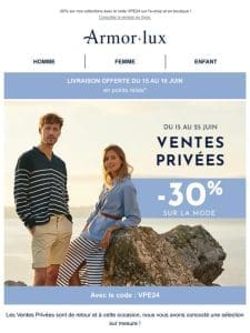 Ventes privées – c’est parti !