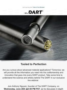 [WEBINAR TOMORROW] Metal Innovation of The DART