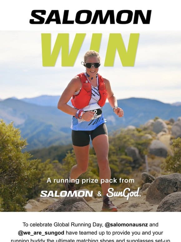 WIN a pack from Salomon X SunGod!