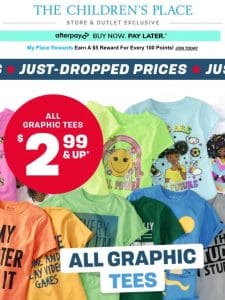 WOW $2.99 & Up ALL Graphic Tees >>> IN STORE ONLY!