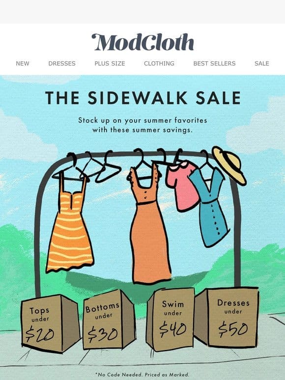 Walk This Way   Sidewalk Sale Starts NOW