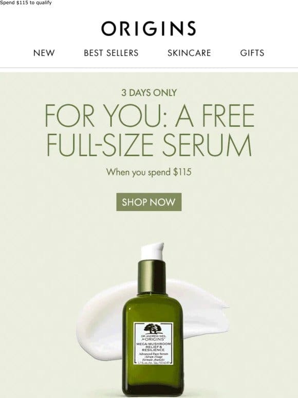Want A FREE Full-Size Serum On Your Next Order?