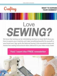 Want to improve your sewing skills? Start now for FREE!