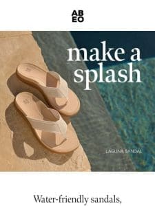 Water-Friendly Sandals for all your summer activities