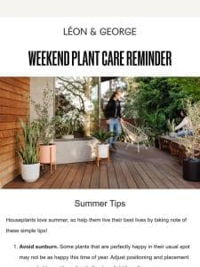 Weekend Plant Care Reminder