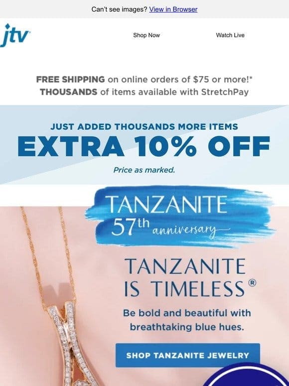 We’re celebrating Tanzanite with 15% off!
