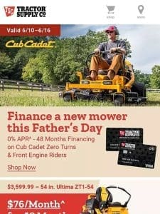 ? We’re here to help you celebrate dad with this Special Financing Offer ?