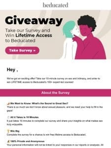 Win FREE lifetime access to Beducated