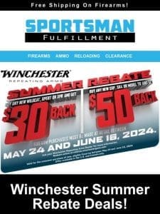 Winchester Summer Rebate Deals! Wildcat .22 LR $149.98 After Mail In Rebate!