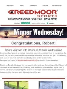 Winner Wednesday!